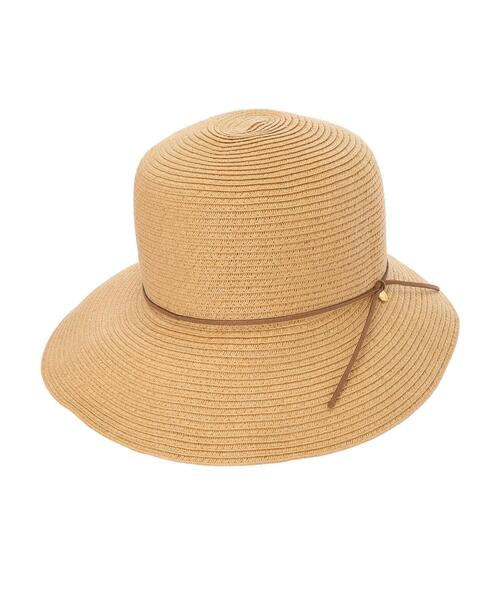 Green　Parks（グリーンパークス）の「・ペーパーハット＊（ハット・レディース・ブラック/ベージュ/ブラウン/キャメル・FREE）」の18枚目の写真