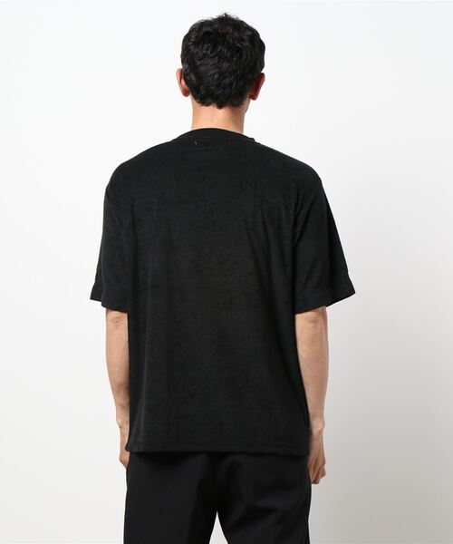 VIBGYOR(ヴィブジョー)の「【VIBGYOR BY AS】パイルボケ付き半袖クルー(BL)(Tシャツ/カットソー・メンズ・ブラック/イエロー系その他/ピンク/ネイビー/アイボリー/ベージュ・MEDIUM/LARGE)」の8枚目の写真