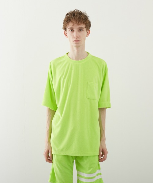 VIBGYOR(ヴィブジョー)の「【VIBGYOR BY AS】パイルボケ付き半袖クルー(BL)(Tシャツ/カットソー・メンズ・ブラック/イエロー系その他/ピンク/ネイビー/アイボリー/ベージュ・MEDIUM/LARGE)」の22枚目の写真