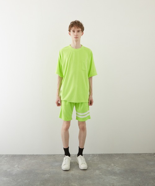 VIBGYOR(ヴィブジョー)の「【VIBGYOR BY AS】パイルボケ付き半袖クルー(BL)(Tシャツ/カットソー・メンズ・ブラック/イエロー系その他/ピンク/ネイビー/アイボリー/ベージュ・MEDIUM/LARGE)」の20枚目の写真