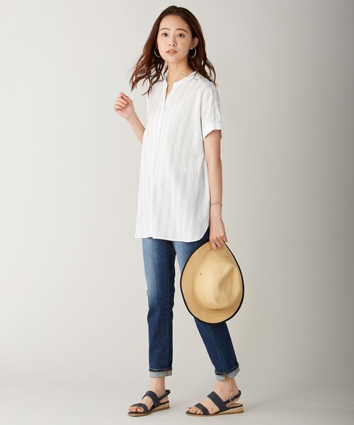 J.PRESS(ジェイプレス)の「【洗える】SOMELOS TIOGA ブラウス(シャツ/ブラウス・レディース・サックスブルー系1/ベージュ系1・9/11)」の6枚目の写真