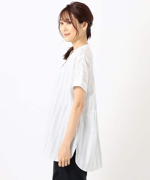 J.PRESS(ジェイプレス)の「【洗える】SOMELOS TIOGA ブラウス(シャツ/ブラウス・レディース・サックスブルー系1/ベージュ系1・9/11)」の11枚目の写真