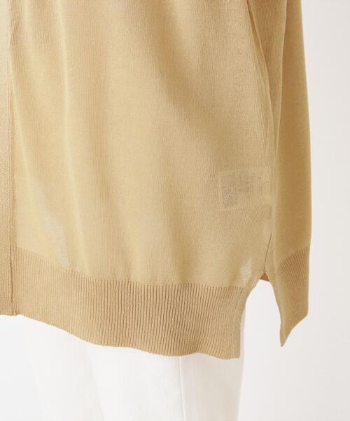 SHOO・LA・RUE（シューラルー）の「◆シアーニットカーディガン（カーディガン/ボレロ・レディース・ブラック/マスタード/ベージュ/オフホワイト・03/02/04）」の10枚目の写真