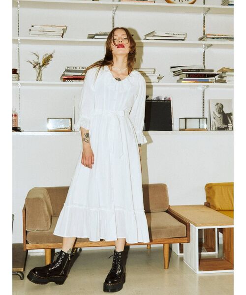 jouetie(ジュエティ)の「カットワークコットンワンピース(ワンピース・レディース・オフホワイト/ブラック/イエロー/グリーン・MEDIUM)」の19枚目の写真