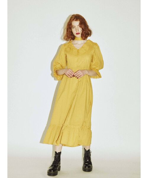 jouetie(ジュエティ)の「カットワークコットンワンピース(ワンピース・レディース・オフホワイト/ブラック/イエロー/グリーン・MEDIUM)」の17枚目の写真