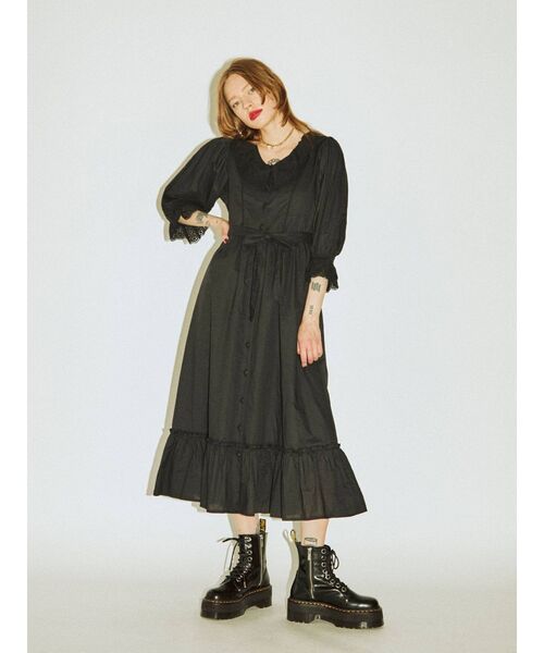 jouetie(ジュエティ)の「カットワークコットンワンピース(ワンピース・レディース・オフホワイト/ブラック/イエロー/グリーン・MEDIUM)」の8枚目の写真