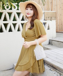 TeddyShop（テディショップ）の「レディース水着 ラッフルスカートワンピ風オールインワンスイムウェア（水着）」