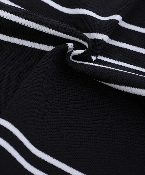 fifth（フィフス）の「マルチボーダークルーネックトップス（Tシャツ/カットソー・レディース・ホワイト/ブラック・MEDIUM）」の9枚目の写真