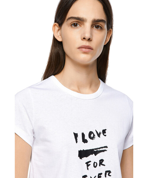 DIESEL（ディーゼル）の「レディース Tシャツ トップス カットソ－ ミニマムフィット（Tシャツ/カットソー・レディース・ホワイト/ブラック・X-SMALL/MEDIUM/SMALL/LARGE）」の10枚目の写真