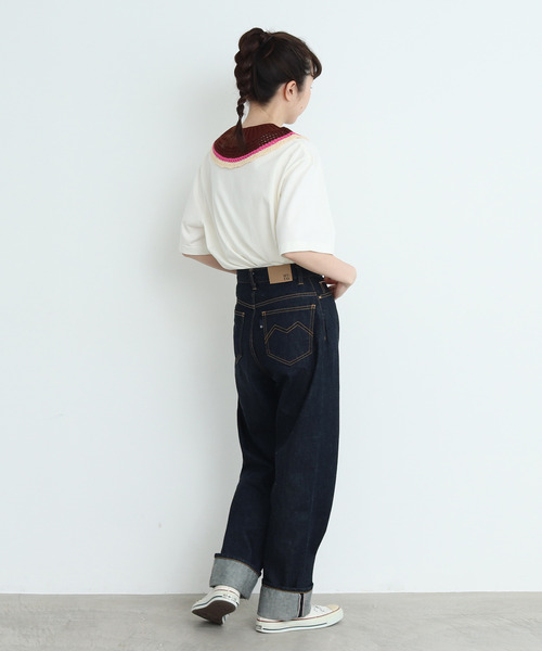 CHILD WOMAN(チャイルドウーマン)の「綿リリヤンかぎ針風 つけ衿(付け襟・レディース・ブラウン/ネイビー・FREE)」の8枚目の写真