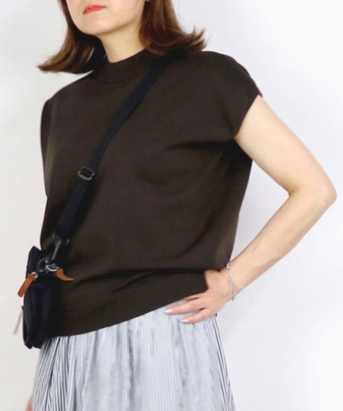 Grand PARK（グランドパーク）の「ハイゲージニット（ニット/セーター・レディース・カーキ/ブラウン/ダークブラウン/ベージュ・FREE）」の2枚目の写真