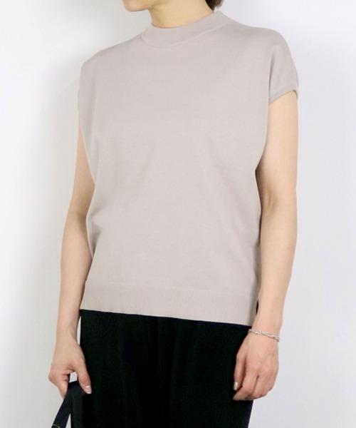 Grand PARK（グランドパーク）の「ハイゲージニット（ニット/セーター・レディース・カーキ/ブラウン/ダークブラウン/ベージュ・FREE）」の4枚目の写真