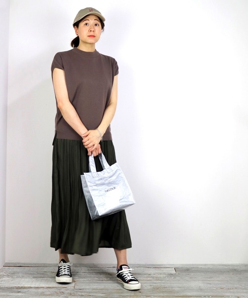 Grand PARK（グランドパーク）の「ハイゲージニット（ニット/セーター・レディース・カーキ/ブラウン/ダークブラウン/ベージュ・FREE）」の8枚目の写真