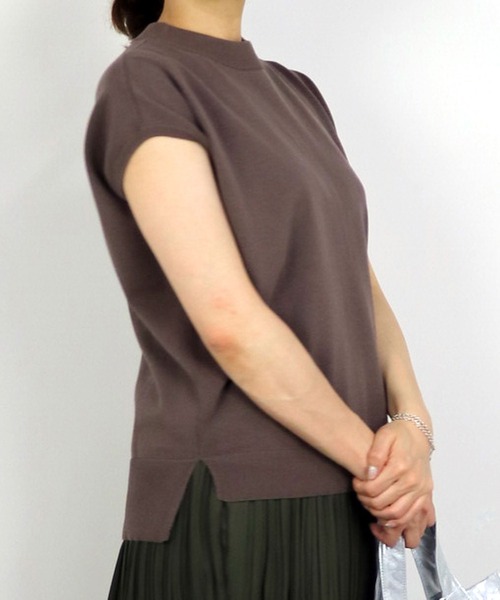 Grand PARK（グランドパーク）の「ハイゲージニット（ニット/セーター・レディース・カーキ/ブラウン/ダークブラウン/ベージュ・FREE）」の18枚目の写真