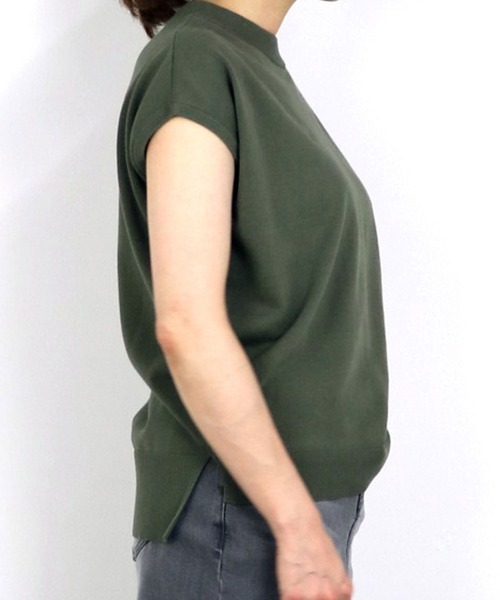 Grand PARK（グランドパーク）の「ハイゲージニット（ニット/セーター・レディース・カーキ/ブラウン/ダークブラウン/ベージュ・FREE）」の9枚目の写真