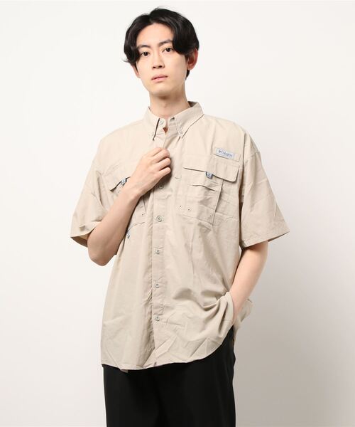 Columbia（コロンビア）の「【COLUMBIA/コロンビア】（UN）BAHAMA SHORT SLEEVE SHIRT/半袖シャツ（シャツ/ブラウス・メンズ・ホワイト/グレー/カーキ/ミント/ブルー/サックスブルー・MEDIUM/LARGE）」の4枚目の写真