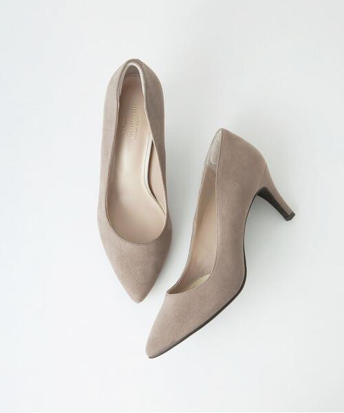 green label relaxing（グリーンレーベルリラクシング）の「ポインテッド プレーン パンプス(7cmヒール) -撥水-（パンプス・レディース・ブラック/ベージュ/オレンジ系その他/ライトブルー/グレー・22cm/22.5cm/23cm/23.5cm/24cm/24.5cm/25cm/25.5cm）」の2枚目の写真