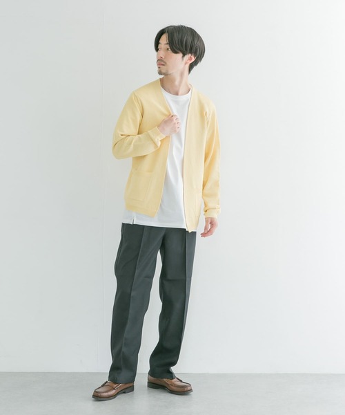 URBAN RESEARCH(アーバンリサーチ)の「WASHABLEリネンカーディガン(カーディガン/ボレロ・メンズ・ネイビー/イエロー/グレー系その他/ベージュ系その他・MEDIUM/LARGE)」の5枚目の写真