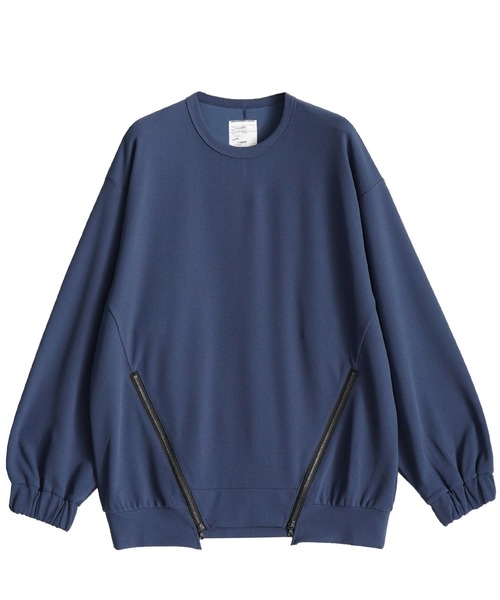 SHAREEF（シャリーフ）の「GEORGETTE JQ ZIP-SLIT P/O（Tシャツ/カットソー・メンズ・ホワイト系その他/ブラック/ネイビー/バーガンディー・1/2/3）」の3枚目の写真