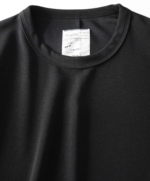 SHAREEF（シャリーフ）の「GEORGETTE JQ ZIP-SLIT P/O（Tシャツ/カットソー・メンズ・ホワイト系その他/ブラック/ネイビー/バーガンディー・1/2/3）」の6枚目の写真