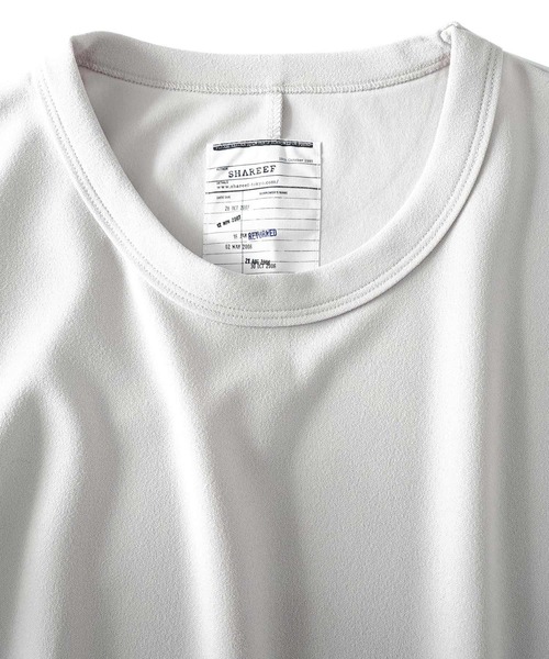 SHAREEF（シャリーフ）の「GEORGETTE JQ ZIP-SLIT P/O（Tシャツ/カットソー・メンズ・ホワイト系その他/ブラック/ネイビー/バーガンディー・1/2/3）」の12枚目の写真