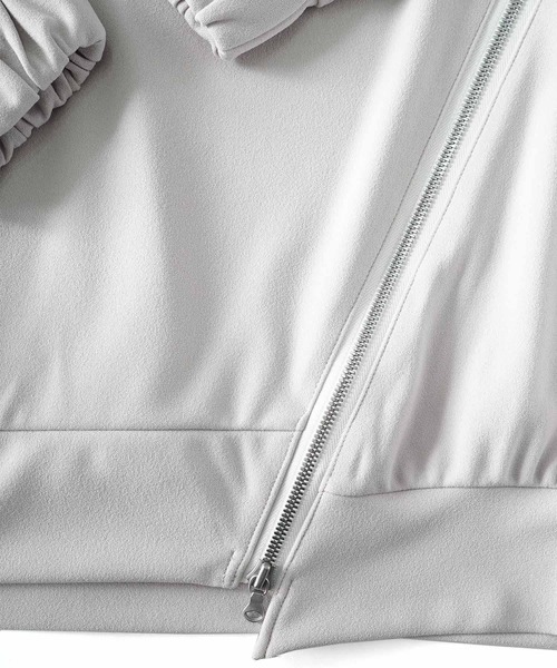 SHAREEF（シャリーフ）の「GEORGETTE JQ ZIP-SLIT P/O（Tシャツ/カットソー・メンズ・ホワイト系その他/ブラック/ネイビー/バーガンディー・1/2/3）」の14枚目の写真