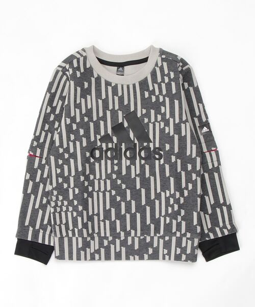 adidas（アディダス）の「LEGO ムーブクルー スウェットシャツ [LEGO Move Crew Sweatshirt] アディダス（キッズ/子供用）（スウェット・キッズ・グレー系その他・100/110/120/130/140/150/160）」の7枚目の写真