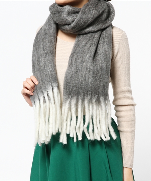 mystic（ミスティック）の「Levernis（マフラー・レディース・イエロー/ピンク/グレー・ﾌﾘ-）」の6枚目の写真