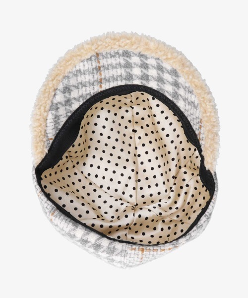 kaorinomori(カオリノモリ)の「カオリノモリ プレーアキャスケット(キャスケット・レディース・ブラウン/グレー・M/57.5cm)」の6枚目の写真