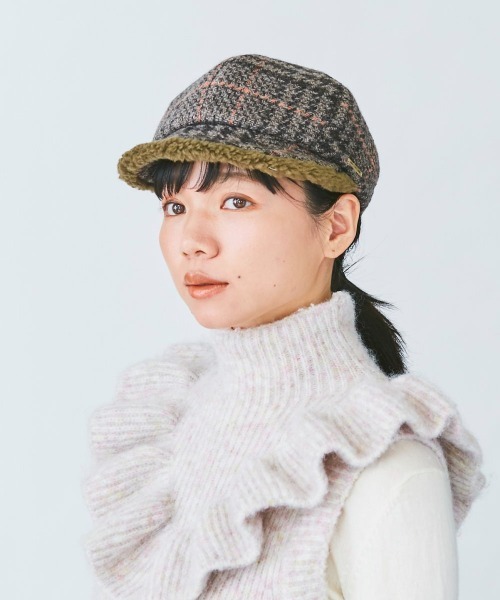 kaorinomori(カオリノモリ)の「カオリノモリ プレーアキャスケット(キャスケット・レディース・ブラウン/グレー・M/57.5cm)」の7枚目の写真