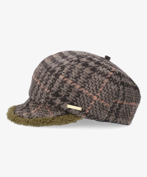 kaorinomori(カオリノモリ)の「カオリノモリ プレーアキャスケット(キャスケット・レディース・ブラウン/グレー・M/57.5cm)」の12枚目の写真