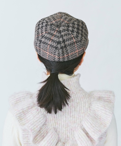 kaorinomori(カオリノモリ)の「カオリノモリ プレーアキャスケット(キャスケット・レディース・ブラウン/グレー・M/57.5cm)」の9枚目の写真