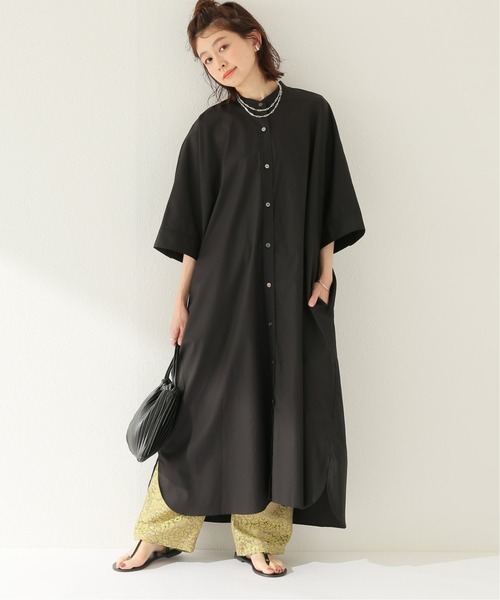 JOURNAL STANDARD relume（ジャーナルスタンダード　レリューム）の「コットンポンチョシャツワンピース◆（シャツワンピース・レディース・カーキ/ブラック・FREE）」の15枚目の写真
