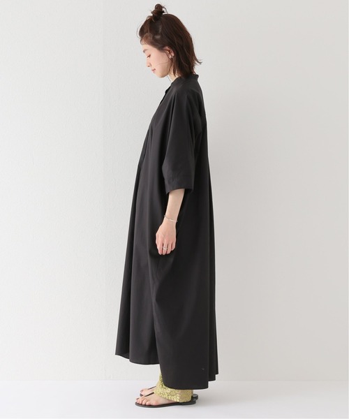 JOURNAL STANDARD relume（ジャーナルスタンダード　レリューム）の「コットンポンチョシャツワンピース◆（シャツワンピース・レディース・カーキ/ブラック・FREE）」の8枚目の写真
