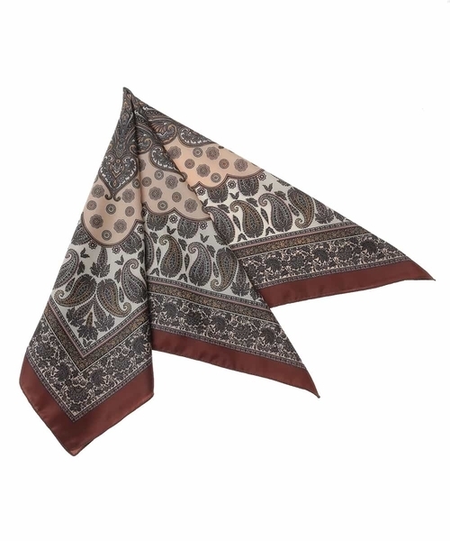 MK MICHEL KLEIN（エムケーミッシェルクラン）の「ペイズリー柄スカーフ（バンダナ/スカーフ・レディース・ブルー/レッド・38）」の14枚目の写真