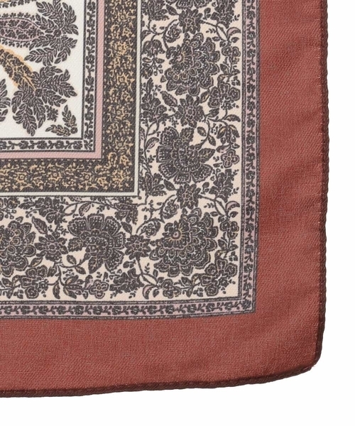 MK MICHEL KLEIN（エムケーミッシェルクラン）の「ペイズリー柄スカーフ（バンダナ/スカーフ・レディース・ブルー/レッド・38）」の12枚目の写真