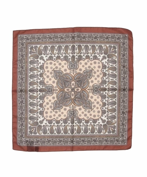 MK MICHEL KLEIN（エムケーミッシェルクラン）の「ペイズリー柄スカーフ（バンダナ/スカーフ・レディース・ブルー/レッド・38）」の11枚目の写真