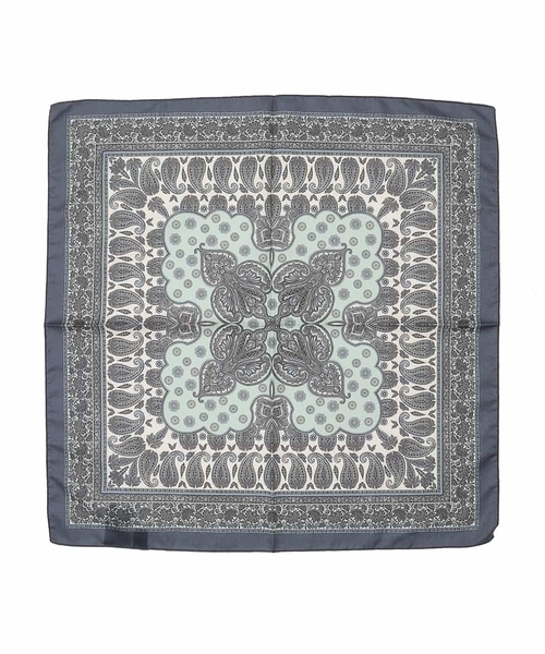 MK MICHEL KLEIN（エムケーミッシェルクラン）の「ペイズリー柄スカーフ（バンダナ/スカーフ・レディース・ブルー/レッド・38）」の15枚目の写真