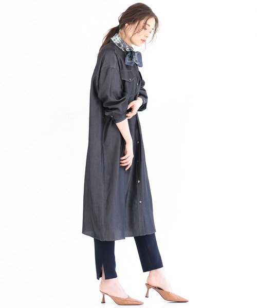 MK MICHEL KLEIN（エムケーミッシェルクラン）の「ペイズリー柄スカーフ（バンダナ/スカーフ・レディース・ブルー/レッド・38）」の6枚目の写真