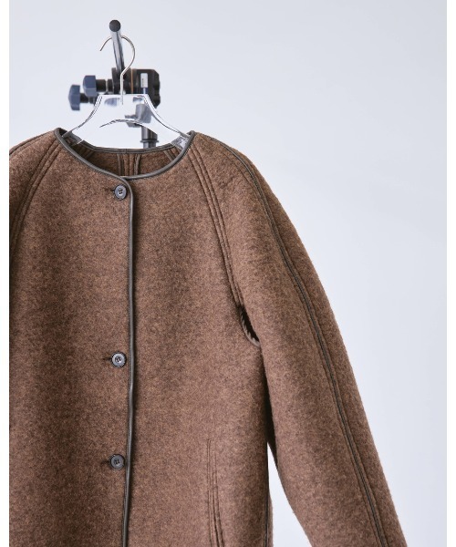 TODAYFUL（トゥデイフル）の「ウールジャージーコート（ピーコート・レディース・ブラック/チョコ・36inch/38inch）」の17枚目の写真