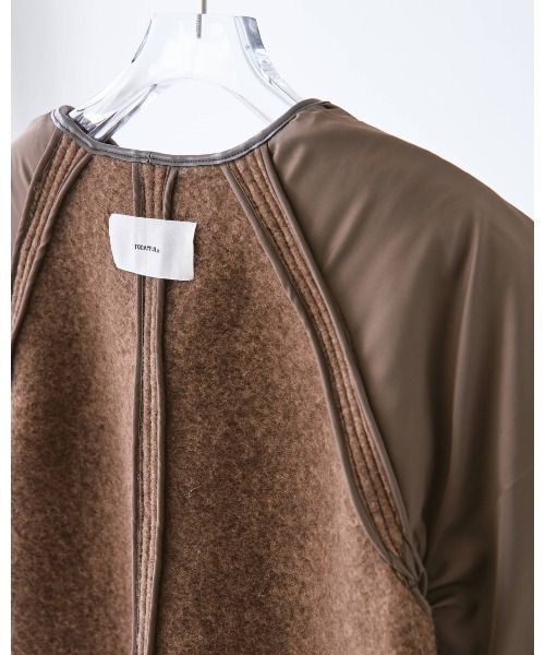 TODAYFUL（トゥデイフル）の「ウールジャージーコート（ピーコート・レディース・ブラック/チョコ・36inch/38inch）」の20枚目の写真