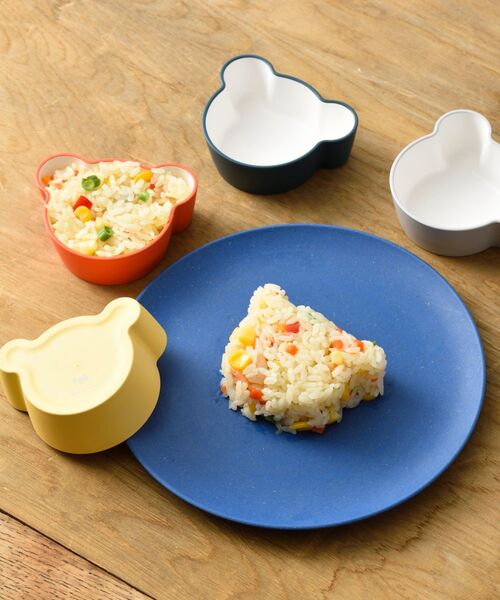 I.D.E.A international(イデアインターナショナル)の「KIDS DISH ボウル ベア SS(食器・レディース・グレー/ネイビー/オレンジ/イエロー・フリ-)」の6枚目の写真