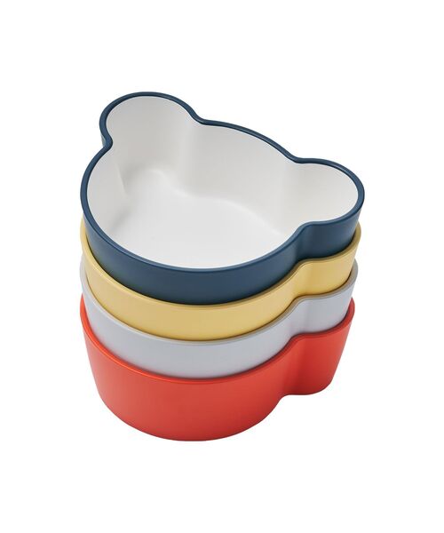 I.D.E.A international(イデアインターナショナル)の「KIDS DISH ボウル ベア SS(食器・レディース・グレー/ネイビー/オレンジ/イエロー・フリ-)」の8枚目の写真