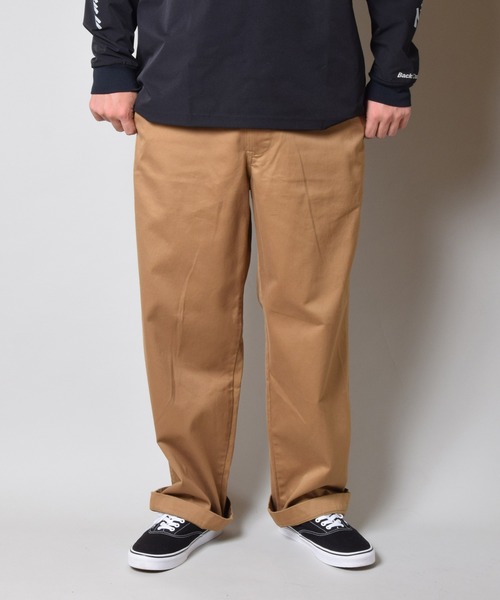 Back Channel（バックチャンネル）の「WIDE CHINO PANTS（チノパンツ・メンズ・ブラック/ベージュ系その他/オリーブドラブ・LARGE/X-LARGE/MEDIUM）」の12枚目の写真
