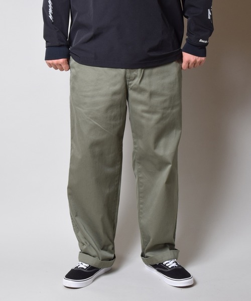 Back Channel（バックチャンネル）の「WIDE CHINO PANTS（チノパンツ・メンズ・ブラック/ベージュ系その他/オリーブドラブ・LARGE/X-LARGE/MEDIUM）」の17枚目の写真