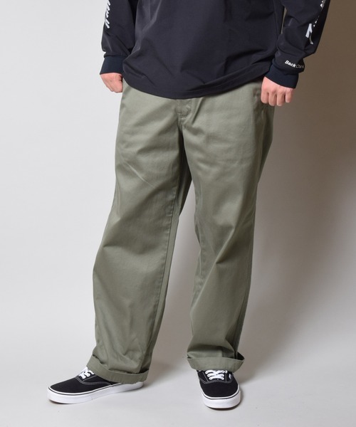 Back Channel（バックチャンネル）の「WIDE CHINO PANTS（チノパンツ・メンズ・ブラック/ベージュ系その他/オリーブドラブ・LARGE/X-LARGE/MEDIUM）」の18枚目の写真