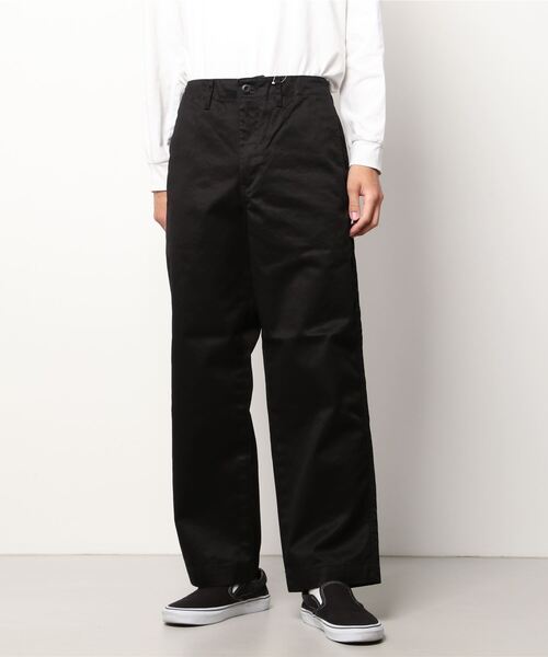 Back Channel（バックチャンネル）の「WIDE CHINO PANTS（チノパンツ・メンズ・ブラック/ベージュ系その他/オリーブドラブ・LARGE/X-LARGE/MEDIUM）」の22枚目の写真