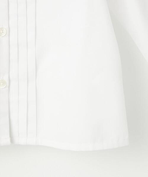 green label relaxing（グリーンレーベルリラクシング）の「リボンタック 丸襟 ブラウス（シャツ/ブラウス・キッズ・ホワイト・120cm/130cm/110cm）」の5枚目の写真