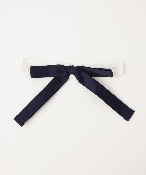 green label relaxing（グリーンレーベルリラクシング）の「リボンタック 丸襟 ブラウス（シャツ/ブラウス・キッズ・ホワイト・120cm/130cm/110cm）」の8枚目の写真