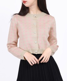 ギンガムチェックカーディガン